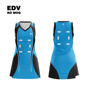 Robe de netball à motif de sublimation amical à changement rapide uniforme de robe de netball respirant professionnel pour les filles - Product Image 2