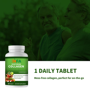 Comprimés de collagène végétarien à marque privée 100 % naturels à base de plantes pour augmenter la flexibilité, favoriser le sommeil et soutenir l'immunité chez l'adulte - Product Image 6