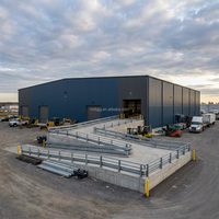 Bâtiment d'entrepôt préfabriqué en structure métallique lourde pour pont en structure métallique avec services de soudage et de découpe