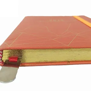 Cuaderno personalizado con Encuadernación perfecta, diario de escritura de cuero de imitación, al por mayor