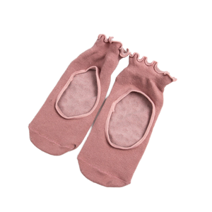 Calzini da Yoga Pilates Sfumati alla Moda con Lacci sulla Schiena, Antiscivolo, Anti-Sudore, in Maglia, Antibatterici, in Cotone per Donne - Product Image 4