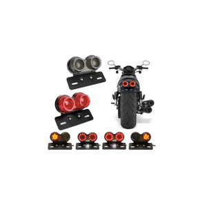 Ampoule LED de frein arrière pour moto 12V, rouge et jaune, clignotants, feux de freinage pour Harley Chopper - Product Image 3