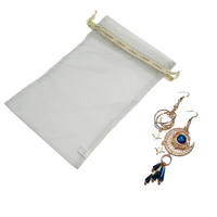 Gut aussehende Organza Geschenkt üte 5x7 Benutzer definierte Kordel zug Organza Gaze Tasche Günstige klare Kordel zug Tasche
