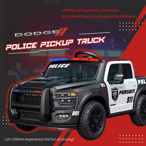 Voiture de police sous licence 2025 RAM 2500 REBEL 2 sièges pour enfants âgés de 3 à 8 ans pour conduire des voitures électriques 24V pour enfants camionnette - Product Image 3