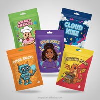 Sachets de sécurité en Mylar avec fermeture éclair refermable, pochettes autoportantes en aluminium pour le thé en vrac et l'emballage d'aliments pour animaux de compagnie