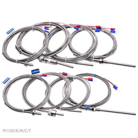 Sonde flexible PT100 RTD de 4 mm * 30 mm, capteur de température PT1000, câble PTFE à 3 fils, détecteur de résistance PT 400C, thermomètre
