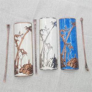 Alta calidad chino clásico Metal Cloisonne té Pala/cuchara de té/té cuchara para té - Product Image 5
