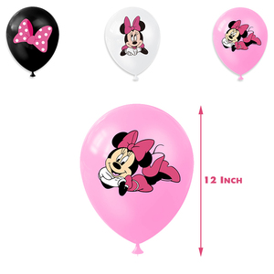 Nouvelle Arrivée Dessin Animé <span class=keywords><strong>Minnie</strong></span> Thème Fête D'anniversaire Décoration Ensembles Gâteau Topper Bannière Latex Ballon Enfants Fête Décoration Fournitures - Product Image 6