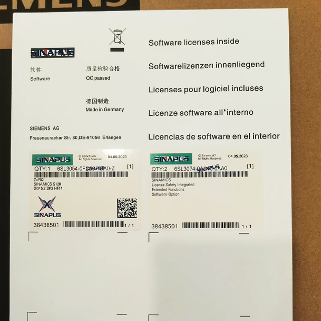 Price Adv Original quotation for PLC Sinapus 6SL3054-0FC30-1BA0-Z CF Card Memory Card
