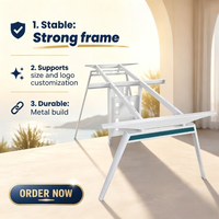 Pied de table de bureau robuste en métal, cadre de bureau pour poste de travail du personnel, dimensions personnalisées, fournisseur fabricant
