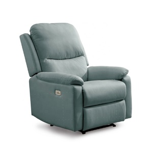 Sillón Reclinable Eléctrico de Estilo Moderno, Juego de Cuero, Directo de Fábrica, Sillón Seccional Giratorio para Sala de Estar, Estructura Metálica, Tela HY1190E, Reclinable S - Product Image 5