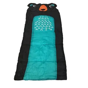 儿童睡袋熊造型可爱卡通儿童睡袋动物图案枕头