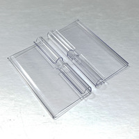 80X42mm Porte-prix suspendu en plastique Porte-étiquettes de prix Porte-étiquettes PVC Bande de données suspendue pour crochets d'affichage en métal