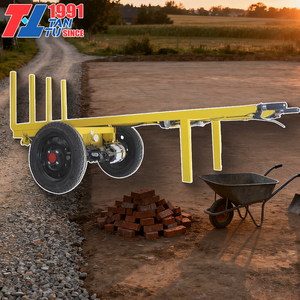 Wheels Heavy Load Transport Trolley Construction Brick <b>Cart</b> 600kg Battery Powered Dumping Hand-propelled Inclined Brick Pulling - Product Image 3