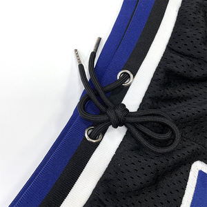 Pantalones cortos personalizados hombres bordado impermeable cremallera doble capa popular malla baloncesto pantalones cortos - Product Image 5