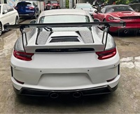 Adecuado para Porsche 991 911 Modificado GT3RS, Parachoques Delantero y Trasero de Fibra de Carbono Semi, Cubierta de Placa Protectora