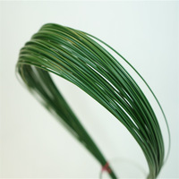Fil de fer souple vert pour loisirs créatifs, fleurs artificielles, fleurs préservées, arrangements floraux - Matériau PVC intérieur/extérieur
