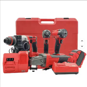 Red Brushless 4-in-1 Power Tool Set Cordless Heavy Duty Hammer Drill Hard Case MWK-4P-001 Brushless Impact Drill Provides Powerf - Product Image 3