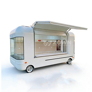 Carrito de Comida Móvil para Venta de Hot Dogs con Parrilla y Freidora, Certificado CE, Carrito de Servicio para Exteriores - Product Image 3