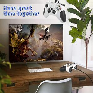 <span class=keywords><strong>Controller</strong></span> Game berkabel untuk Game Steam, Gamepad USB untuk Gaming Win 10 xone s x joystick dengan Jack Audio, tombol <span class=keywords><strong>Turbo</strong></span> - Product Image 5