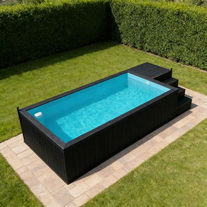 Piscina de Fibra de Vidrio para Niños y Adultos, para Exteriores, de 10 mm de Grosor, Resistente a los Rayos UV, Ecológica, Duradera, de Forma Rectangular, Fácil de Instalar - Product Image 5