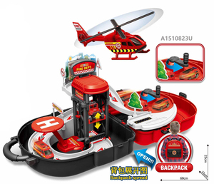 Sac à dos STEM KIDS CONSTRUCTION PARKING <span class=keywords><strong>LOT</strong></span> avec voiture et <span class=keywords><strong>avion</strong></span> en métal moulé sous pression, 37 pièces - Product Image 3