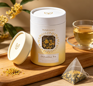 Eco-Friendly Customized Round Organic <b>Leaf</b> Teas Herbs Packaging Design <b>Paper</b> Tube With Pvc Window Bulk Wholesale - Product Image 1