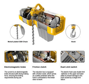 Maxloadc & H Polipasto de cadena eléctrico Carga 2 toneladas Polipasto de cadena de velocidad única Polipasto eléctrico motorizado de alta calidad 2000KG - Product Image 4
