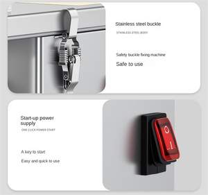 Machine à découper les légumes et les pommes de terre commerciale 200W 220V, 5 tailles de découpe (6-20mm), coupe-dés en acier inoxydable pour restaurants africains - Product Image 4