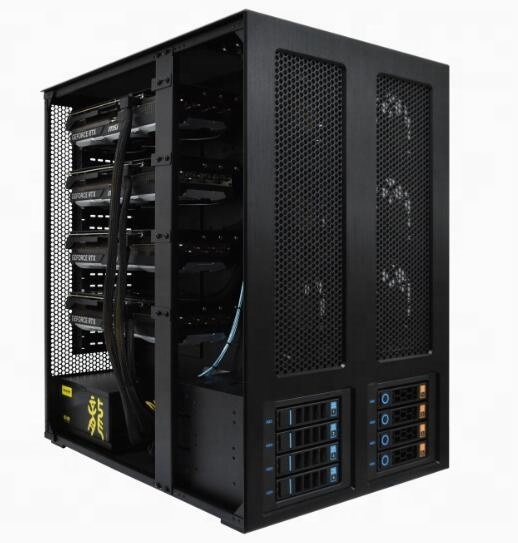 PCTEKCO  Tower Workstation Desktop PC    EPYC 4310  Tower GPU Server, Deep Learning Deepseek Simulation Computing Workstation
