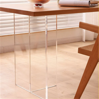 Pieds en acrylique transparent personnalisés pour accessoires de meubles, pieds de canapé
