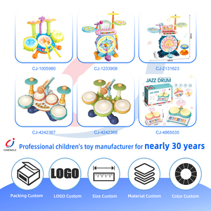 Clavier musical multifonctionnel <span class=keywords><strong>pour</strong></span> bébé Chengji, batterie, microphone, jouet éducatif musical interactif <span class=keywords><strong>pour</strong></span> jouer et apprendre - Product Image 4