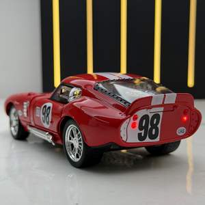 Modellino Auto Sportiva <span class=keywords><strong>Cobra</strong></span> in Metallo Pressofuso 1:32 con Suoni, Luci, Porte Apribili e Funzione Pull-back, Regalo per Ragazzi - Product Image 6