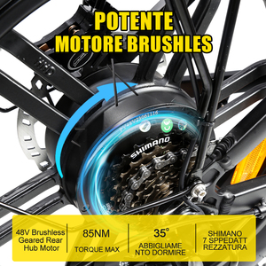 Bicicleta Plegable KETELES OEM de Fábrica al por Mayor, 20 Pulgadas, Neumático Grueso, Batería Extraíble, Motor sin Escobillas KF9 de 250W, Accionamiento Suave - Product Image 3