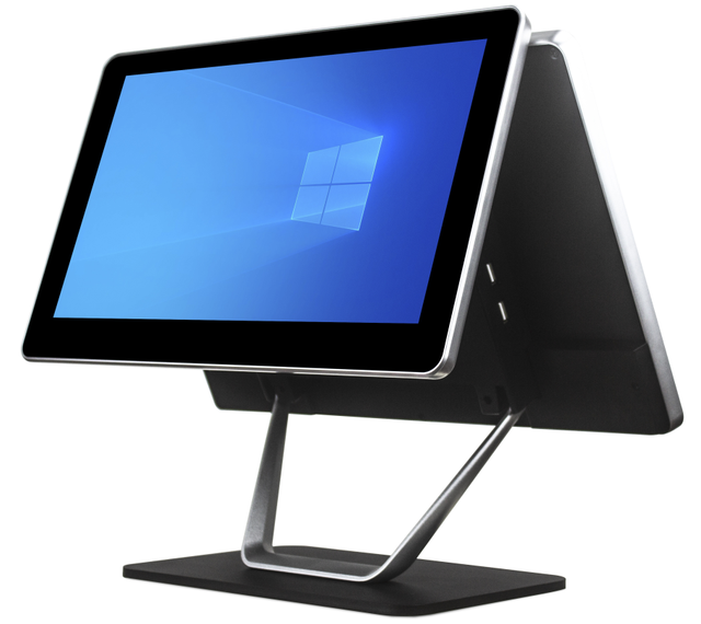 15.6" Touch POS PC System Dual Screens Touch Control POS with Printer for Retail