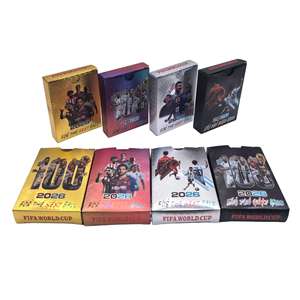 Oferta Especial: 55 Tarjetas Coleccionables de Fútbol con Lámina Dorada 2026, Tarjetas de Estrellas <span class=keywords><strong>Messi</strong></span> y Ronaldo - Product Image 1