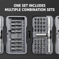 ANDUUK – Kit de tournevis multifonction 24-en-1 avec cliquet, embouts et mini-outils de réparation pour PC et usage domestique