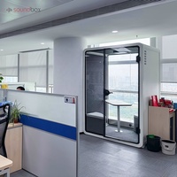 Cabine de bureau extérieure moderne avec système d'air frais turbo, insonorisation acoustique, conception modulaire et système d'évacuation à faible bruit