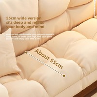 Sofá Cama Reclinable Moderno de 4 Plazas, Plegable y de Pie para Espacios Pequeños