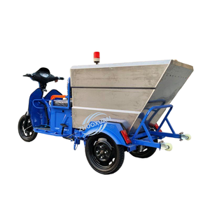 Triciclo Eléctrico Sanitario de Acero Inoxidable de 48V 500L y 1000W con Carrocería Cerrada para Limpieza de Residuos y Carga Comunitaria - Product Image 1