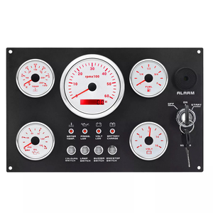 Gösterge paneli takometre 6000RPM 7 renk tekne yat için LED ile 5 göstergeler Set - Product Image 3