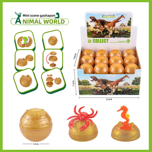 Jinying Underwater World Mini Scene Capsule Toy Set Marine Animal Figure Surprise Egg for Kids Imaginative Play Home Decoration - Product Image 6