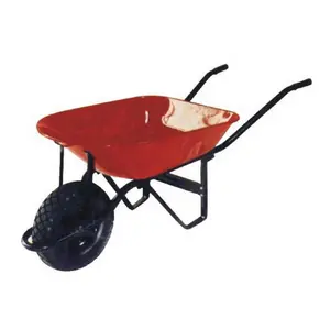 WB7400R Industrial Heavy Duty Wheelbarrows Galvanized 160 Kg Garden Trolley Wheelbarrow 5.5 Ft Truper With 4.00-8 Wheel