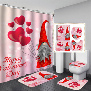 Juego de Alfombrillas Antideslizantes para Baño, Juego de Cortinas de Ducha Impermeables y Duraderas, Alfombra de Pedestal, Tapa de Inodoro, Alfombrillas de Baño Personalizables R1602 - Product Image 3