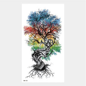 Adesivi per tatuaggi animali leone tigre lupo testa a metà braccio grande immagine adesivi per tatuaggi uomini - Product Image 6