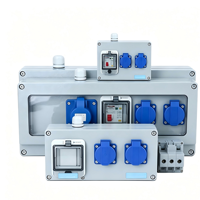 Boîtier de distribution industriel en plastique ABS, étanche IP67, 220V 16A, pour alimentation portable et interrupteur de maintenance, utilisation intérieure
