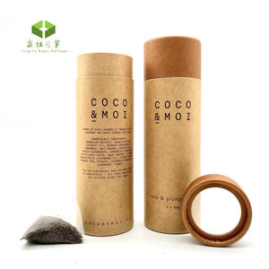 Tubos de papel redondos personalizados, embalaje con ventana de pvc, <span class=keywords><strong>emei</strong></span>, 76mm, caja de hoja de tubo de papel circular con plástico transparente - Product Image 2