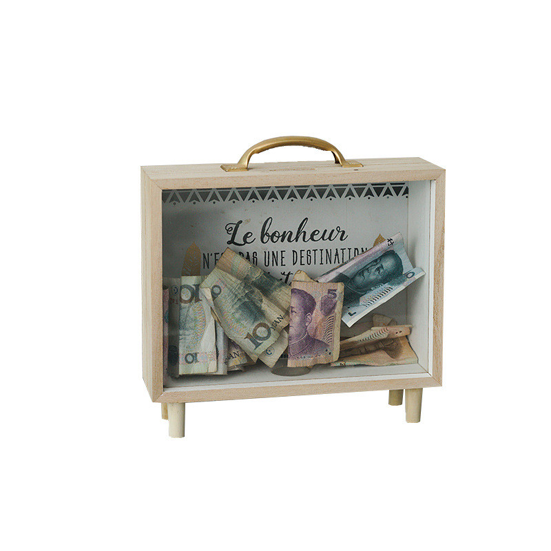 Лидер продаж, бесплатный образец, деревянная коробка для экономии денег, деревянная копилка для детей