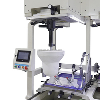 Machine d'impression par tampographie pour bols, assiettes et plats en céramique, 3 couleurs, grande taille