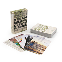 Jeu de cartes d'affirmation personnalisées OEM pour la manifestation quotidienne, impression sur mesure avec boîte cadeau